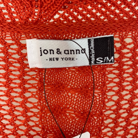 NWT Jon & Anna Knit Cardigan Orange - Picture 2 of 6
